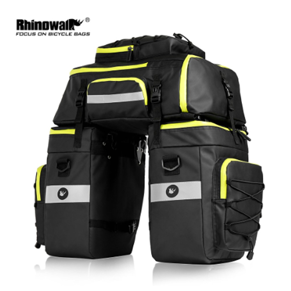 Rhinowalk 75l Mtb Bike Rear Seat Trunk Bag 3 In 1 Multifunction Bicycle Pannier Waterproof Double Side Cycling Luggage Pannier Shopee Philippines