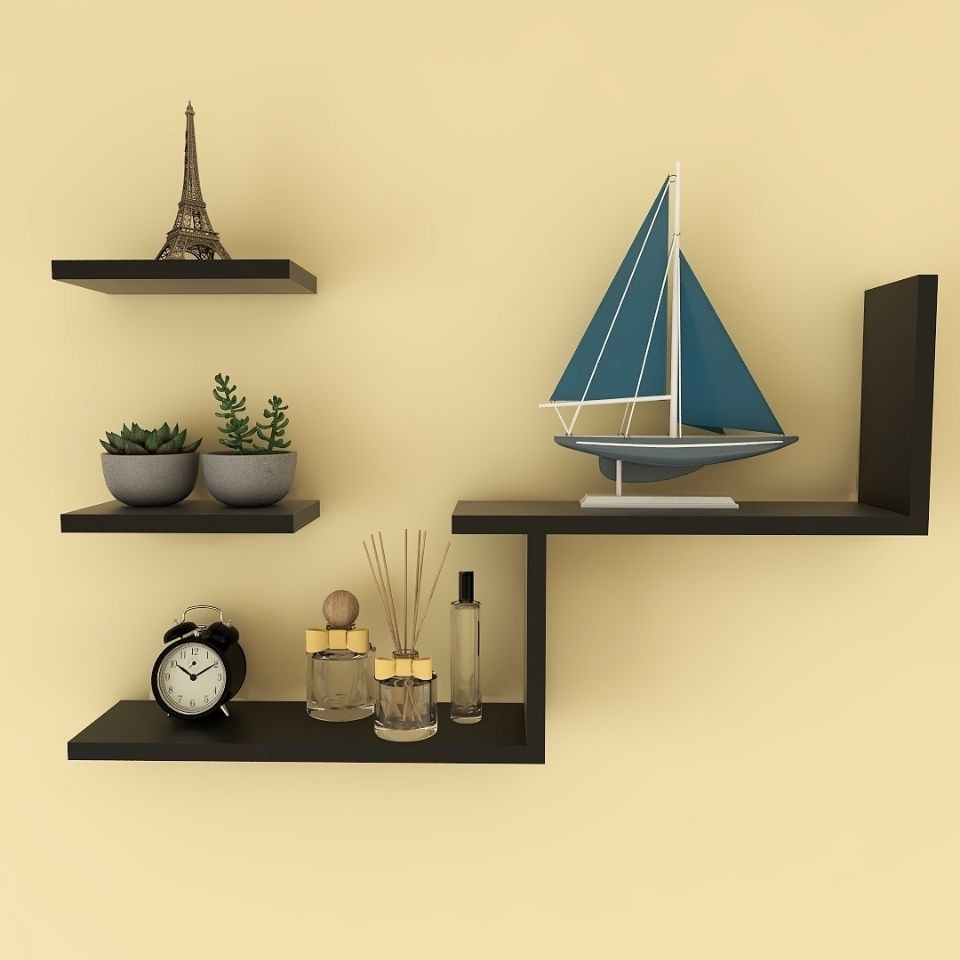 Wall Shelf Free Punching Bookshelf Creative Living Room Bedroom Wooden Partition Modern Minimalist Wall Mounted Multifunctional Shopee Philippines