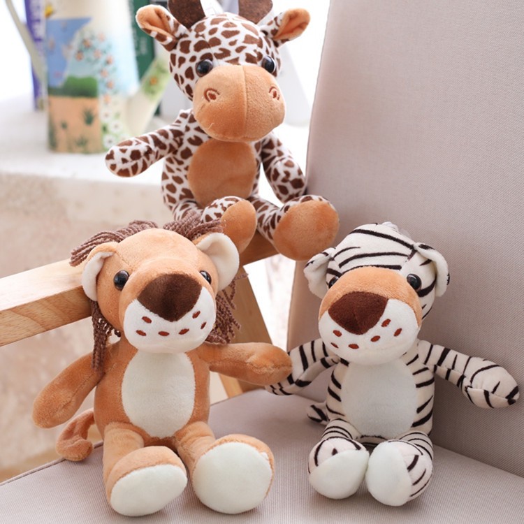 8inch plush forest animal toys soft toy jungle safari animal collection