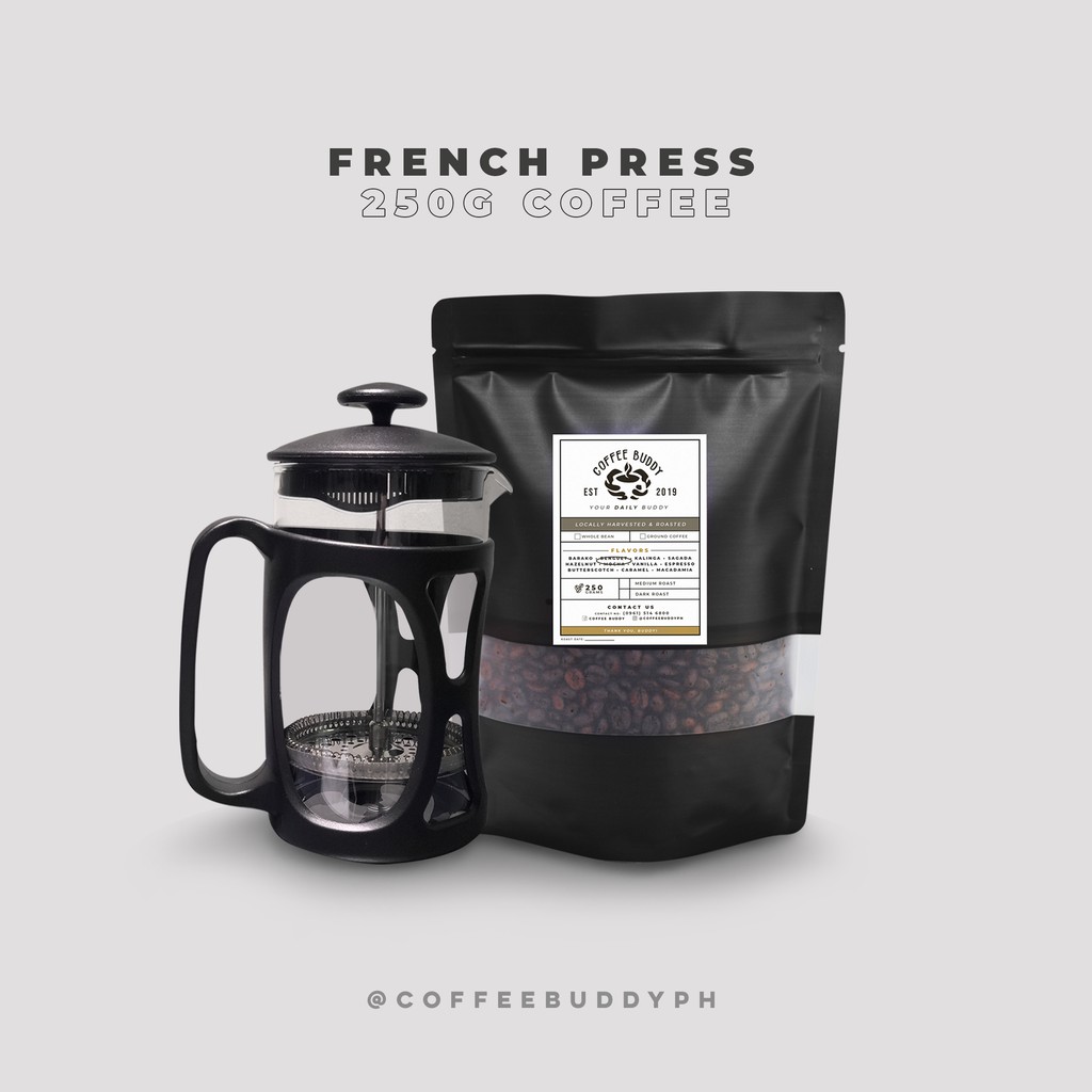 Has watery coffee ever happened to you? 800ml French Press And Coffee Bundle Coffee Buddy Ph Shopee Philippines