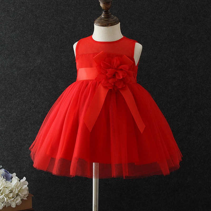 Toddler Girls Lace Christmas Dress Kids Sleeveless Princess Dress Costume Infant Baby Birthday Dress Shopee Philippines