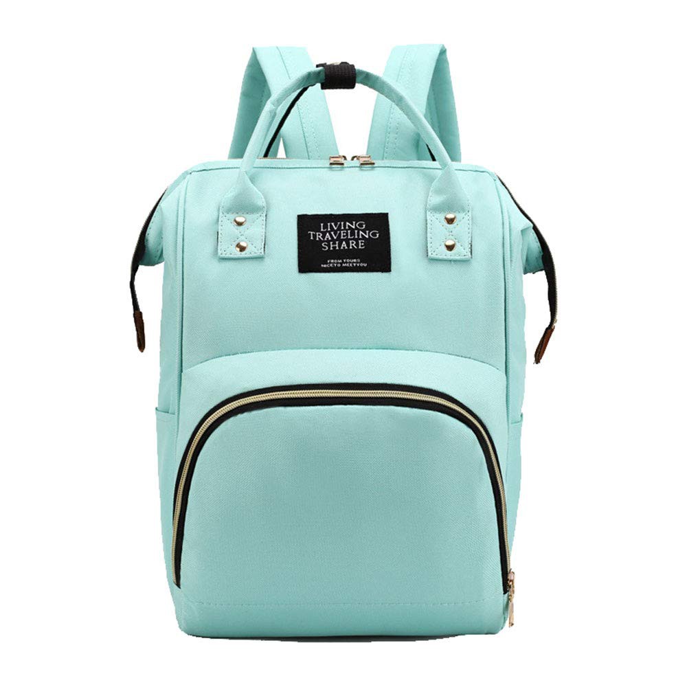 Korean Fashion Usb Diaper Bag Light Green Baby Care Backpack For Mom Shopee Philippines