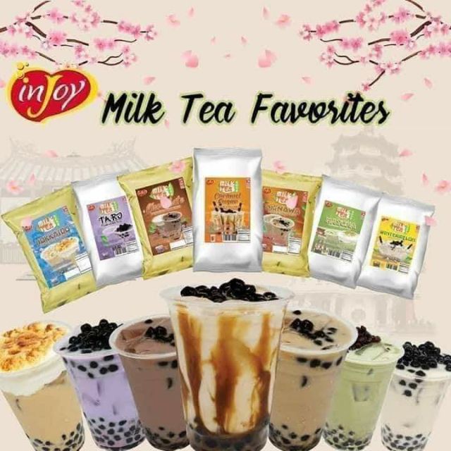 injoy milktea 500g wintermelon taro matcha okinawa hokkaido chocolate caramel sugar shopee philippines on taro milk tea recipe injoy