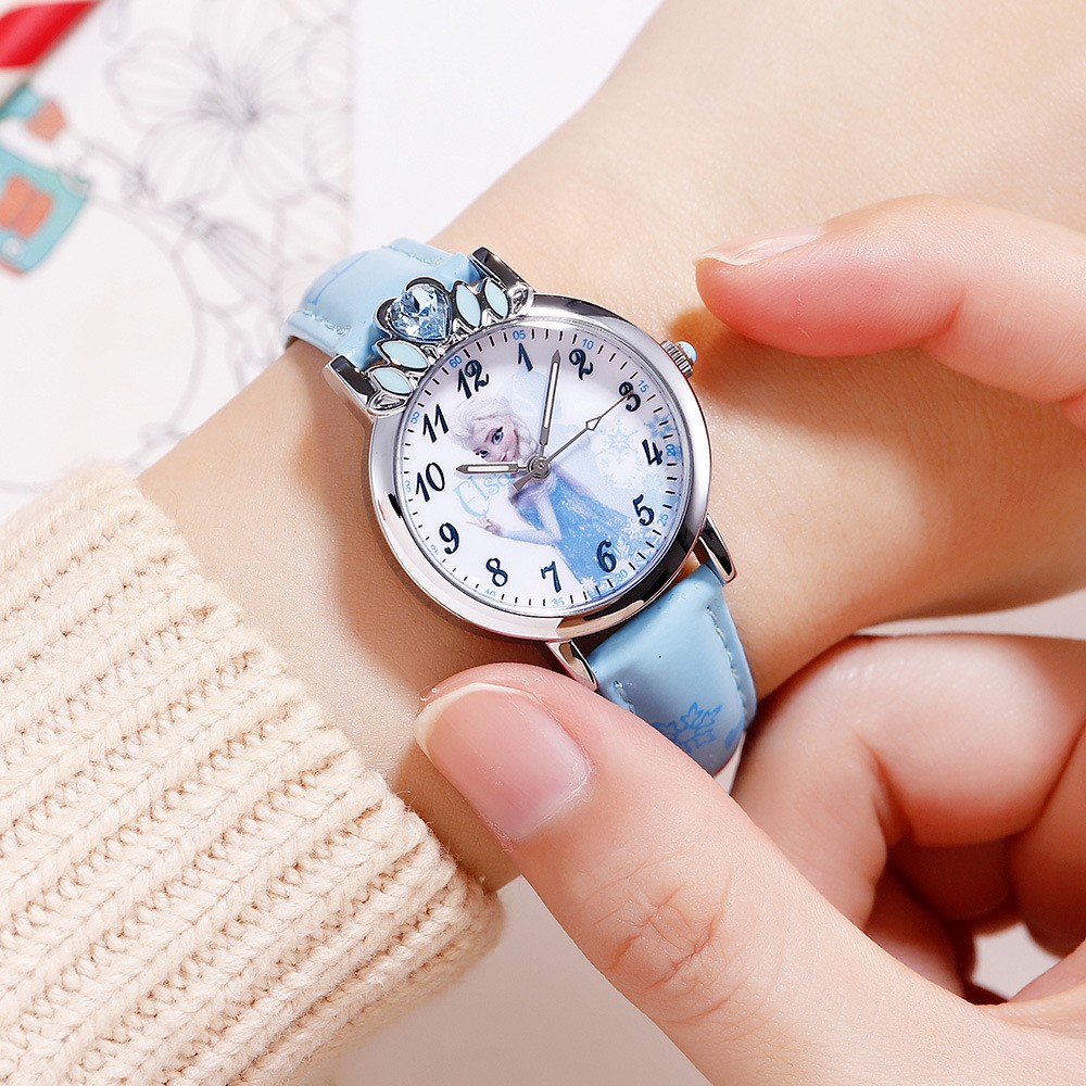Ice And Snow Children S Watch With Diamond Crown Princess Series Elementary Sch