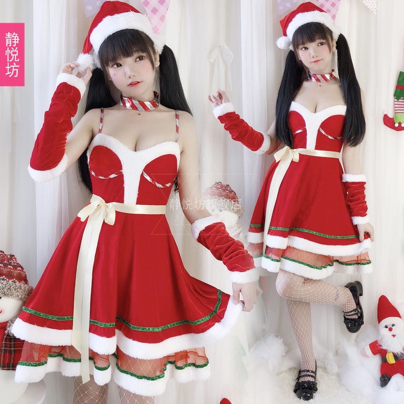 Women S Sexy Christmas Santa Dress Costume Shopee Philippines