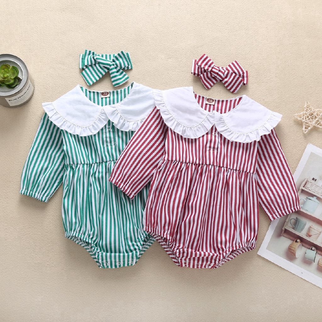 Baby Clothes Romper Baby Winter Clothes New Born Long Striped Sleeve Kids Boys Jumpsuit Baby Girl Clothes Infant Onesie Costume Shopee Philippines