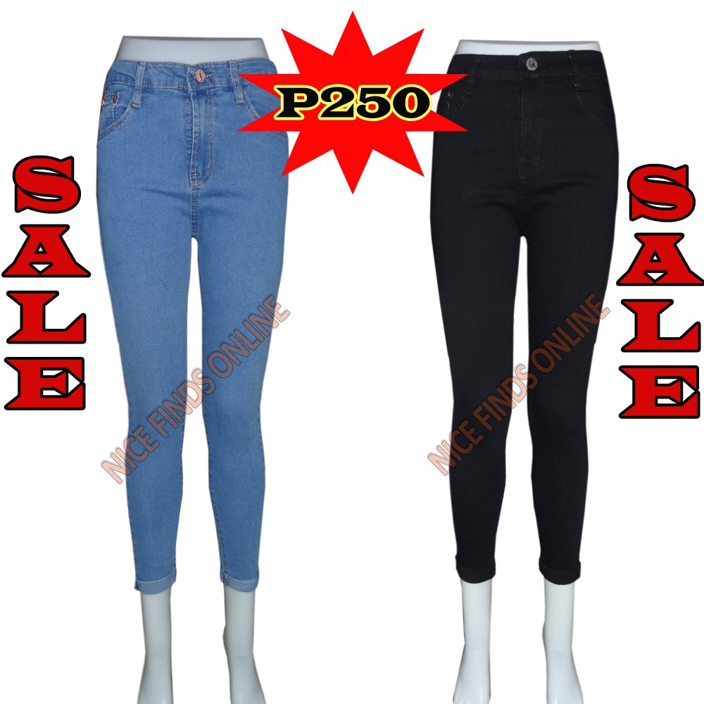 High Waist Mom Jeans High Waist Pants Punny Brand Shopee Philippines