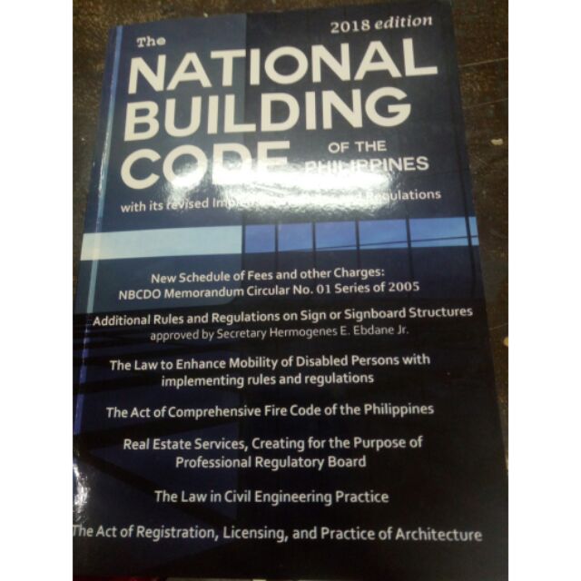 Original The National Building Code 2018 Edition Shopee Philippines