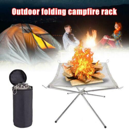Foldable Portable Campfire Rack Outdoor Camping Burning Rack Fireplace Fire Pit Shopee Philippines