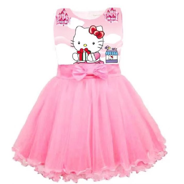 Noblekids Hello Kitty Party Dress For Kids Shopee Philippines