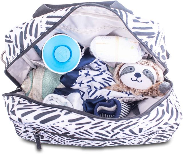 Diaper Bag To Messenger Bag With Changing Pad Jujube Multi Functional Diaper Backpack Graphite Classical Convertible One Size Diaper Bags