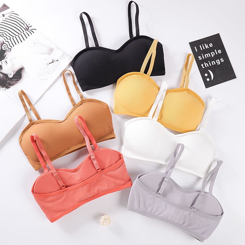 summer light and small cute bra no steel ring adjustable strap bra