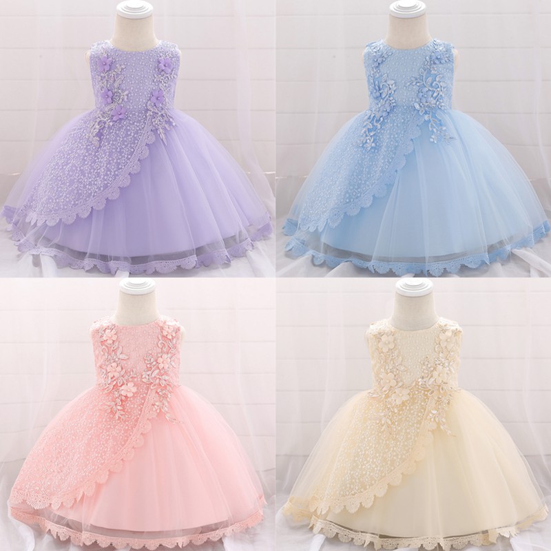 Newborn Christening Dress Baby Girl Party Sequin Dresses Girl Girl Baby Birthday Dress Princess Shopee Philippines