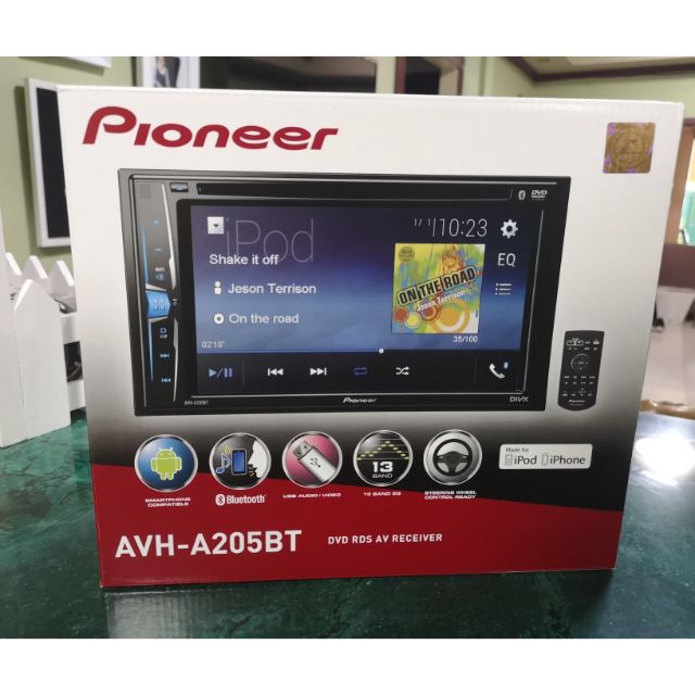 Pioneer Car Stereo Avh A205bt Dvd Rds Av Receiver