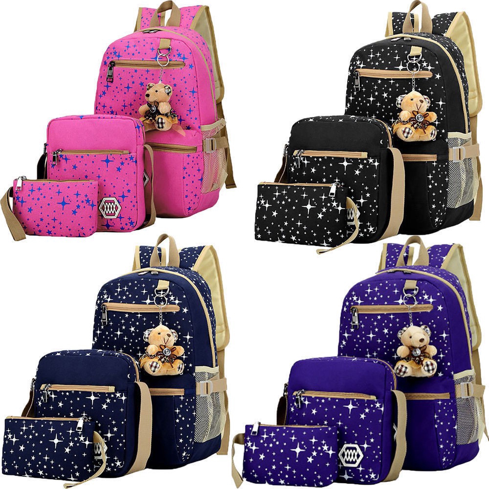 Backpack Women Bags School Girl Bookbags Shoulder Bag Rucksack Canvas Travel Bag Shopee Philippines