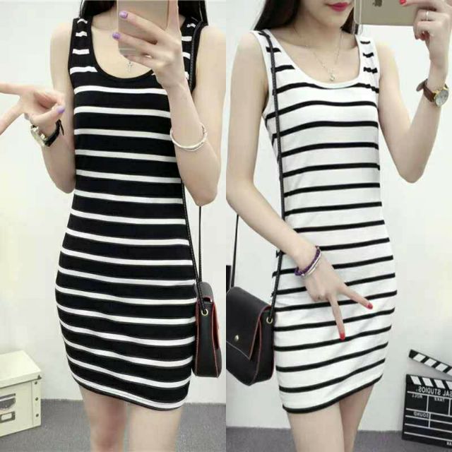 Forever 21 Body Con Dress Stripes Shopee Philippines