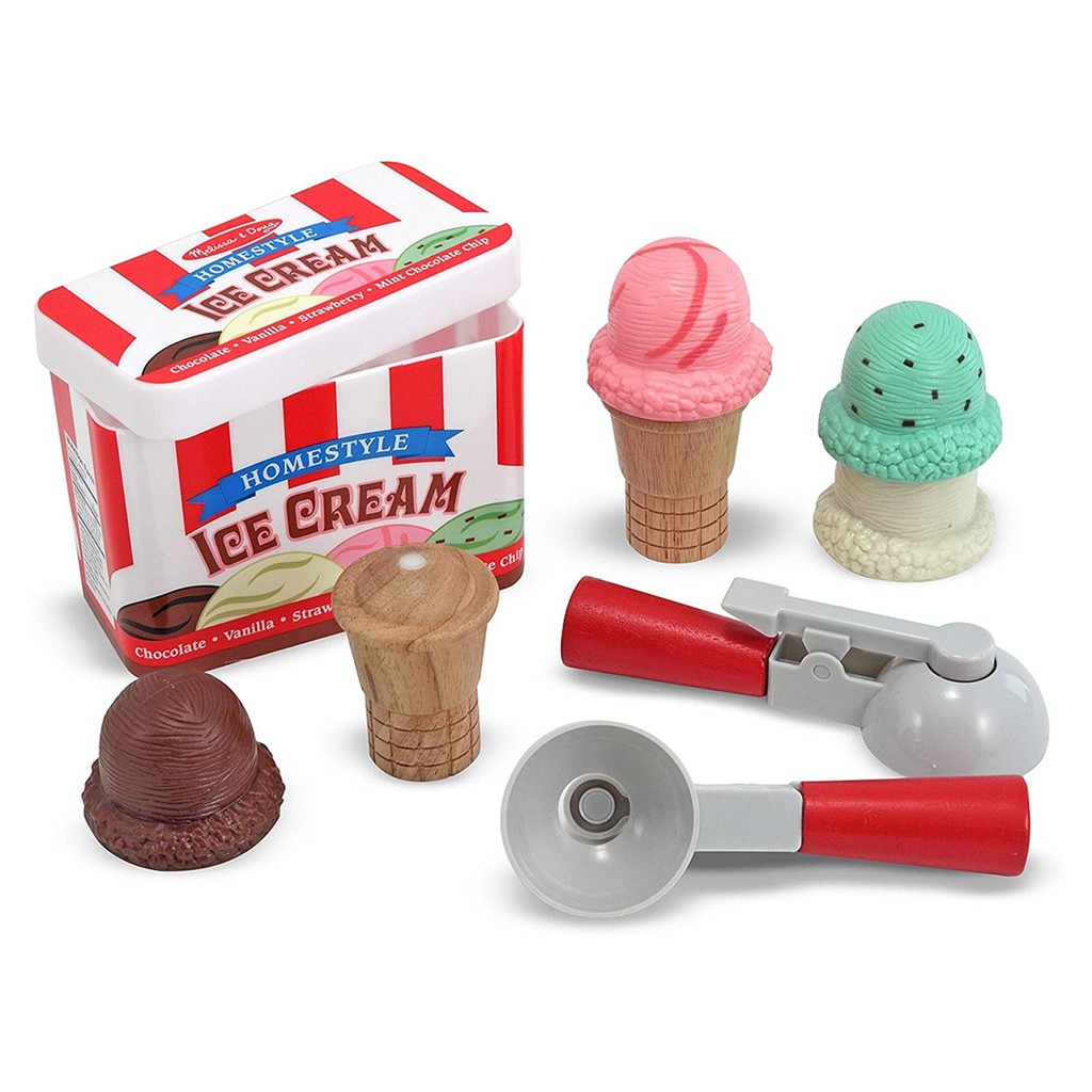 Melissa & doug ice cream cone playset pretend play educational food