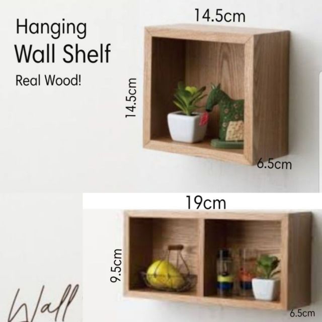 Hanging Box Wooden Box Shelf Hanging Shelf Rustic Nordic Home Decor Shopee Philippines