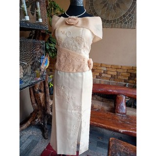 Filipiniana Dress Ninang Mother Shopee Philippines