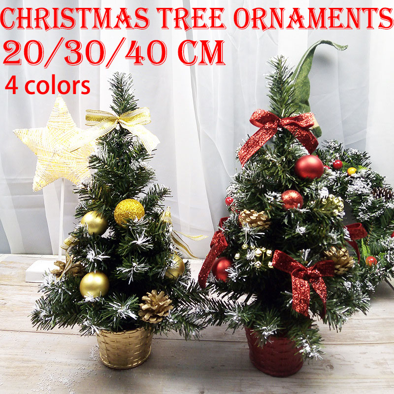 Mrinb Small Christmas Tree With Lights Mini Desktop Decoration Tree For Home Office Shopping Bar Gold Amazon Co Uk Kitchen Home
