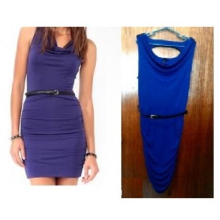Forever 21 Blue Violet Dress With Belt Shopee Philippines