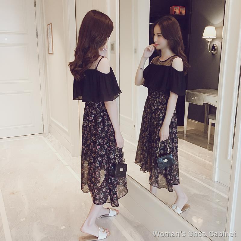 Plus Size Dress Ready Women Dress 200 Jins Can Wear Big Yards Dress Fat Mm 2020 New Chiffon Summer Show Thin Belly Dress Shopee Philippines