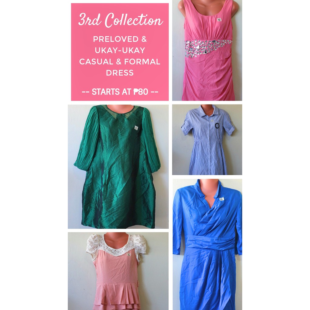 Sale 3c Preloved Ukay Ukay Fashion Casual And Formal Dress Class A For Ladies Women Shopee Philippines
