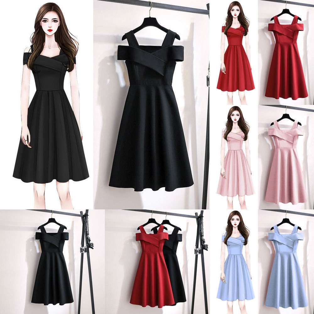 Casual Formal Dresses 2020 New Large Size Women S Dress Fat Sister Fashion Temperament Dress Women S Belly Covering Slim Waist Dress Women S Summer Plus Size Dress Sale Shopee Philippines