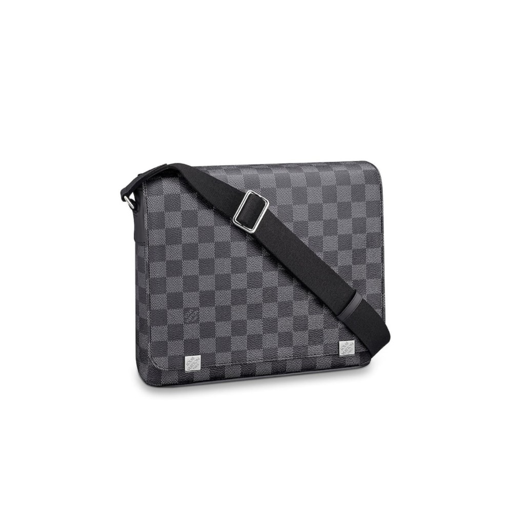 Louis Vuitton Victoire Black Cross Body Bag Rose Pink Boutique