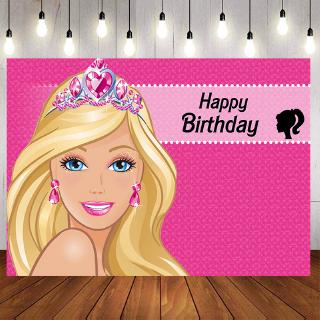 Princess party decorations pink girls party birthday banner backdrop princess party supplies backgroud for girls kids woman black and . Girls Barbie Princess Birthday Party Backdrops For Photo Studio Hot Pink Crown Gold Hair Doll Photography Backgrounds For Children Birthday Party Decor Custom Name Photo Shopee Philippines