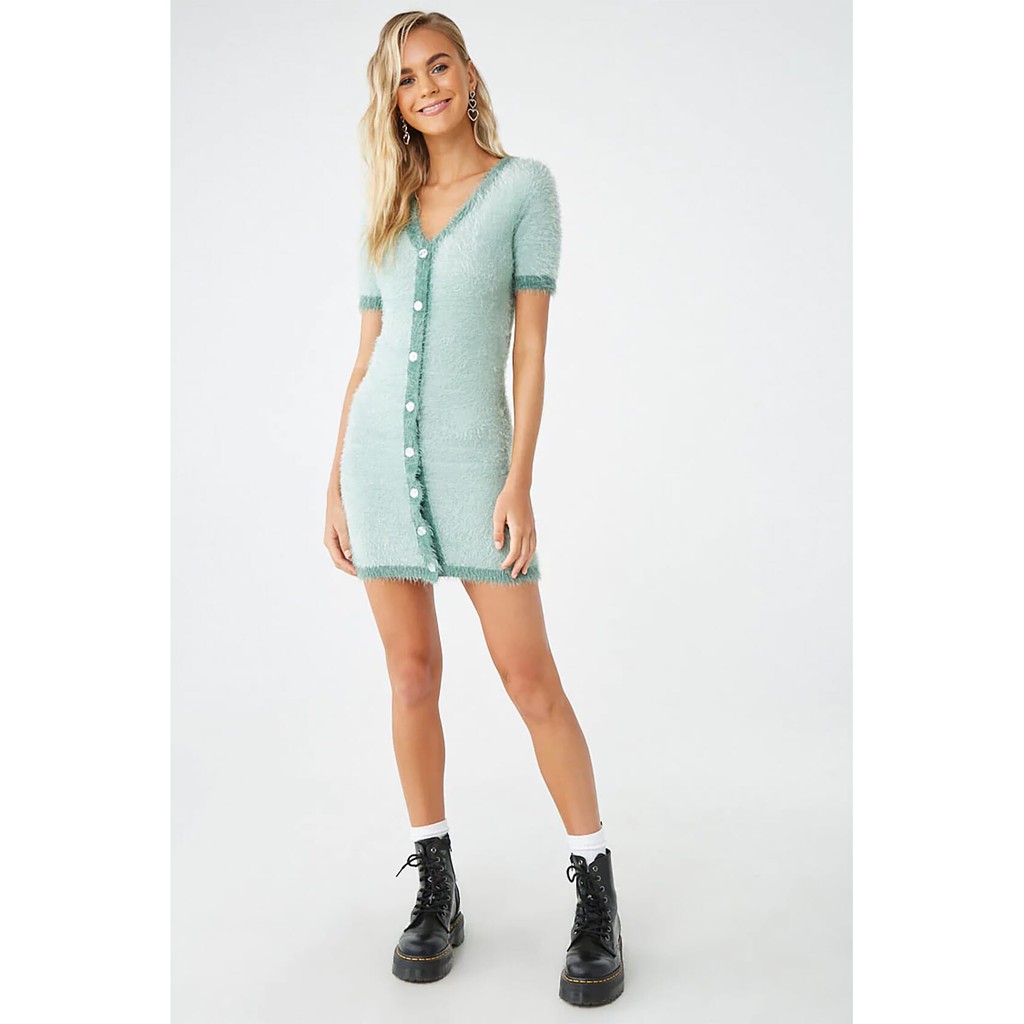 Forever 21 Women S Fuzzy Sweater Dress Shopee Philippines