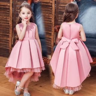 Kids Dress For Girls Wedding Tulle Lace Long Girl Dress Elegant Princess Party Pageant Formal Gown Shopee Philippines