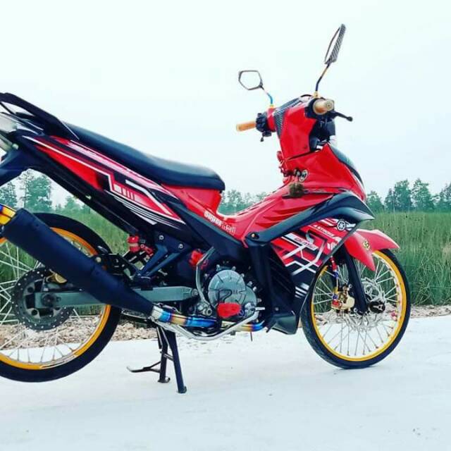 Cek penawaran sepeda motor dan ulasan otomotif. Striping Motor Variations Yamaha New Jupiter Mx 135 Exciter Red Black Shopee Philippines