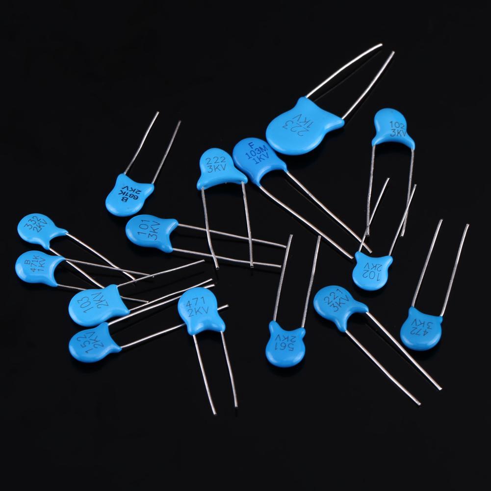 Kit Ceramic High Capacitors 300pcs Box Values 15 Assortment