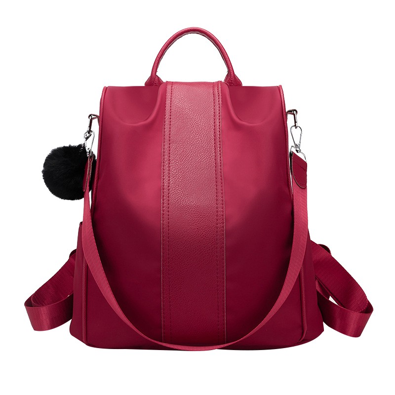 Women S Waterproof Oxford Backpack Anti Theft Female Rucksack School Backpack Youth Travel Backpack Travel Bag Red Shopee Philippines