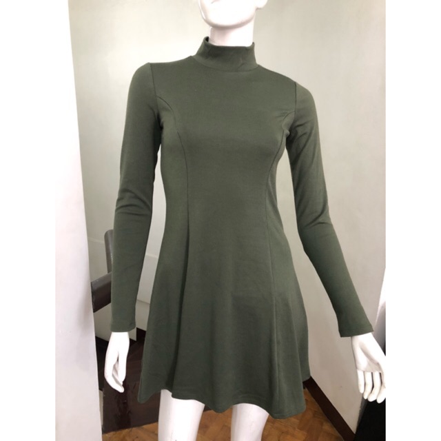 Brand New Auth Forever 21 Mock Neck Knit Dress Shopee Philippines