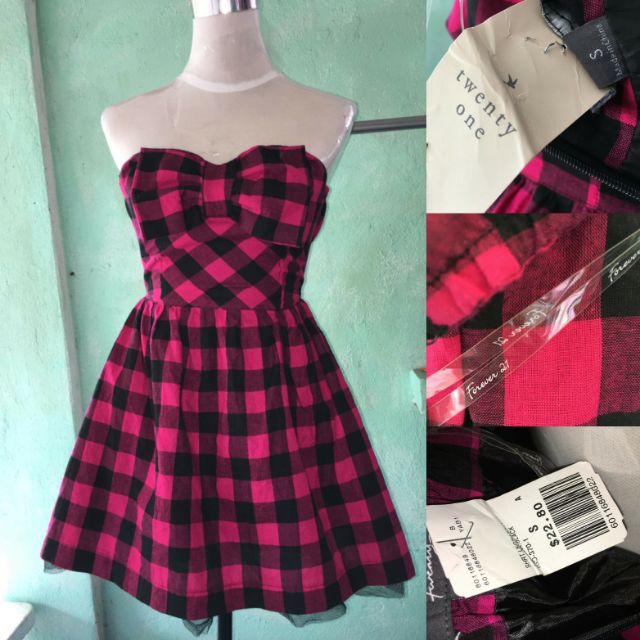 Forever 21 Plaid Mini Dress Shopee Philippines