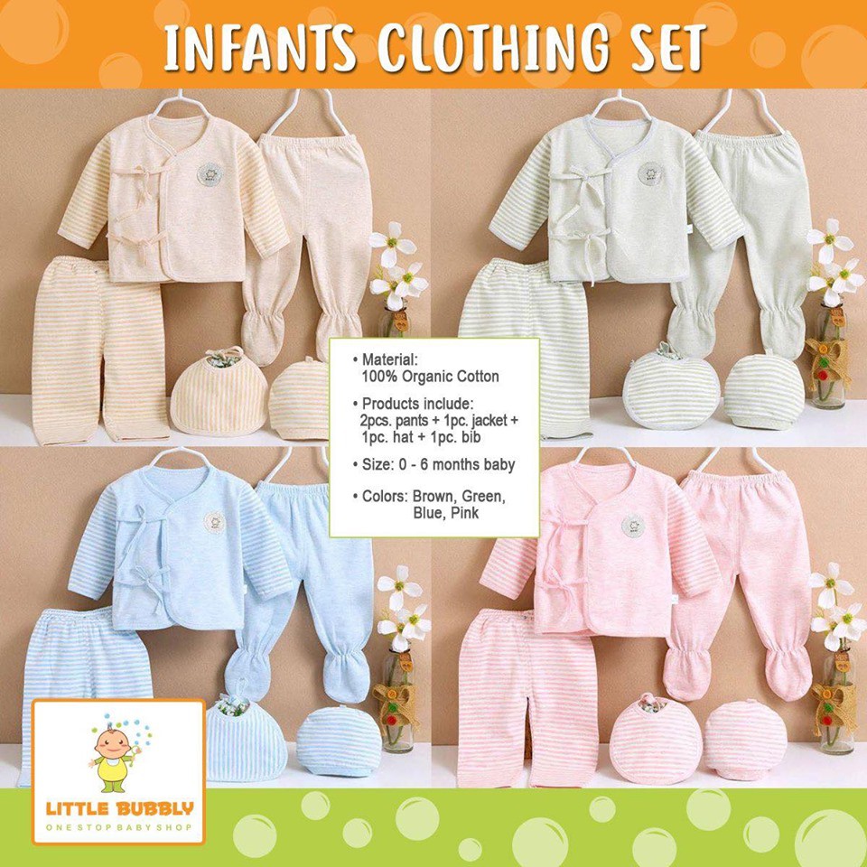 Sale Newborn Infant Fashion Cotton Baby Clothing Sets 0 6 Mos Shopee Philippines