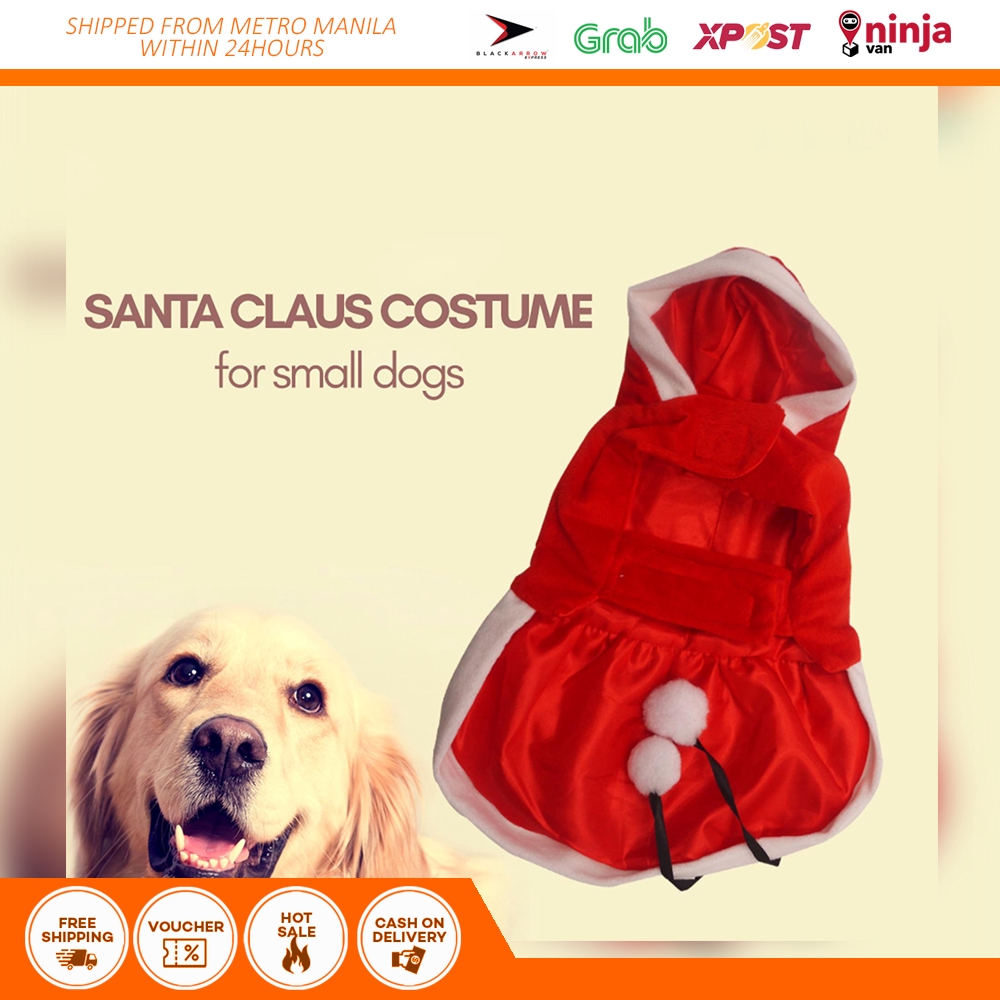 Paws Up Santa Claus Costume For Dog Large Shopee Philippines