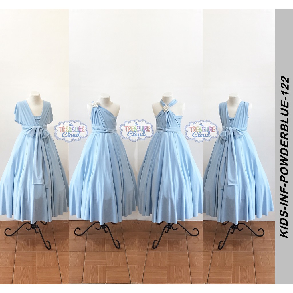 Powder Blue Infinity Dresses Bridesmaid Dresses Shopee Philippines