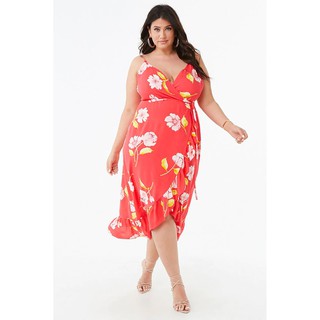 Forever 21 Plus Size Floral Dress Yellow Shopee Philippines
