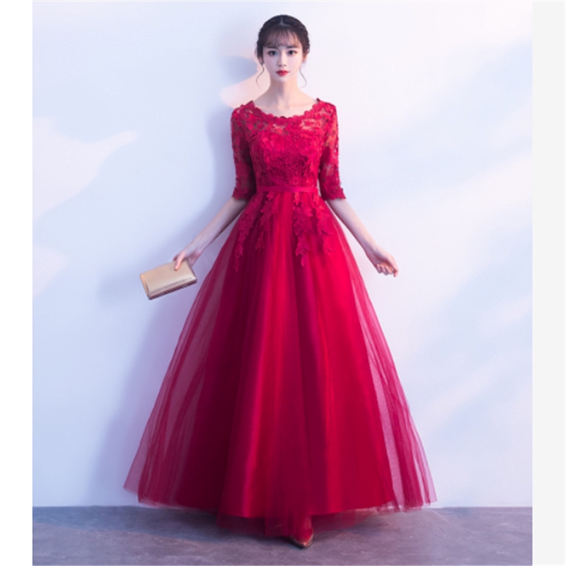 Womens Maxi Dresses Korean Goddess Style Red Gowns Wedding Party Dress High Waist Elegant Long Dress Shopee Philippines