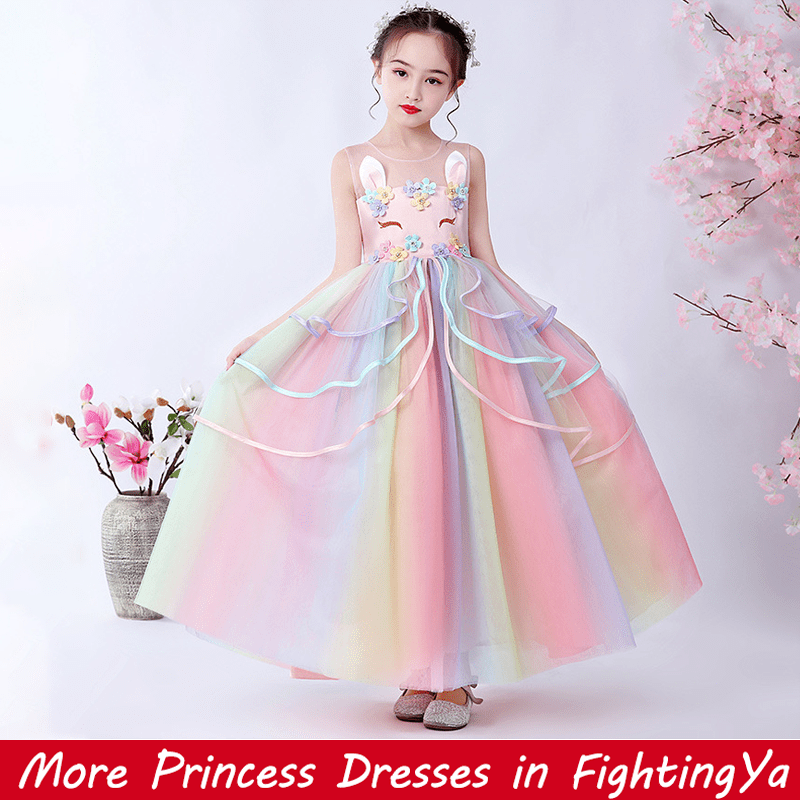 Summer Easter Costume Long Unicorn Dress Girl Kids Dresses For Girls Children Party Dress Birthday Princess Dress Wedding Party Dress Shopee Philippines