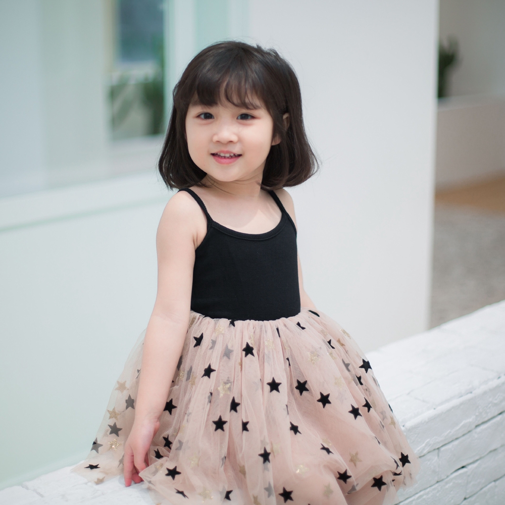 Nnjxd Baby Girl Sleelvess Dress Stars Tutu Birthday Party Children Kids Clothes 3 To 8 Years Shopee Philippines
