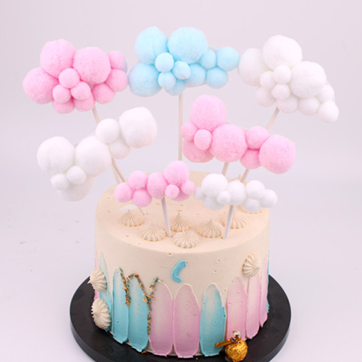 Happy Birthday Cake Topper Golden Silvery Letters Cupcake Dessert Decor Hair Ball White Cloud Plug In Rainbow Balloon Insert Card Decoration Birthday Party Dress Up Shopee Philippines