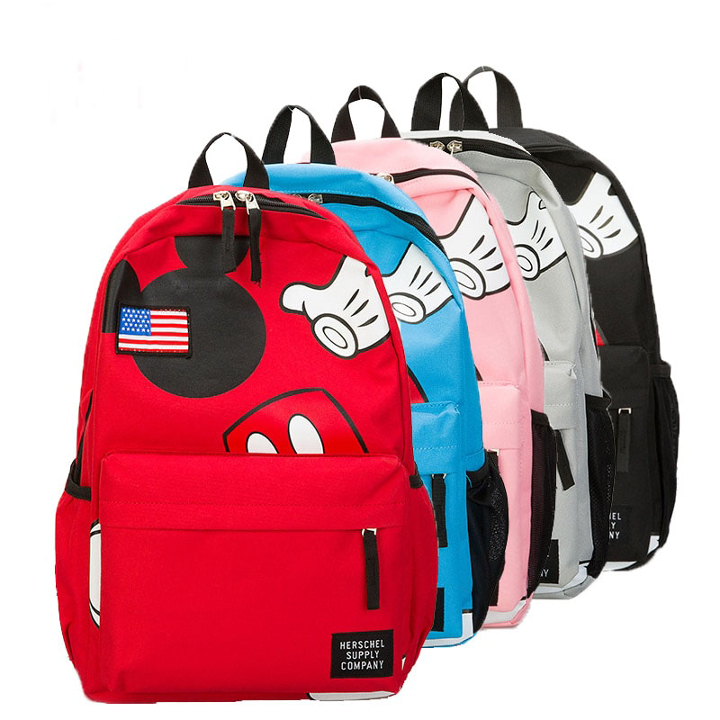 Mummy Backpack Diaper Bag Boys Girls Travel Backpack Canvas Zipper Maternity Mommy Bag Mickey Mouse Bag Shopee Philippines