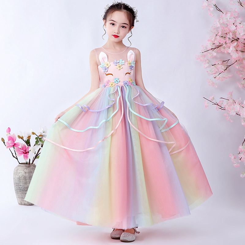 Summer Easter Costume Long Unicorn Dress Girl Kids Dresses For Girls Children Party Dress Birthday Princess Dress Wedding Party Dress Shopee Philippines