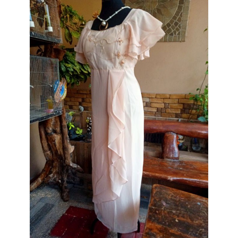 Filipiniana Dress Ninang Mother Shopee Philippines
