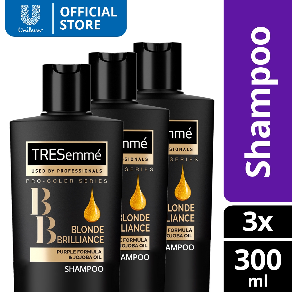Tresemme blonde brilliance shampoo 300ml x3