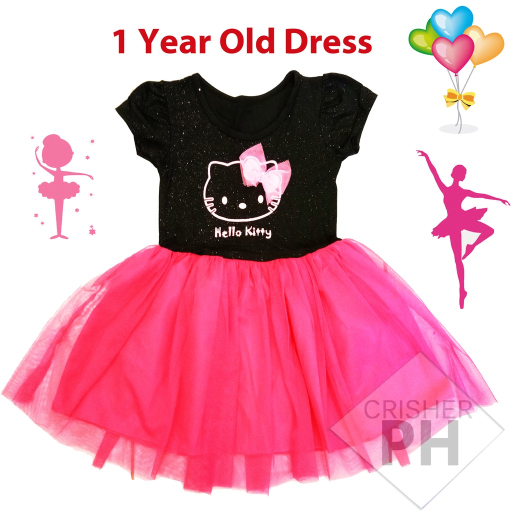 Hello Kitty Princess Dress Year Old Baby Birthday Dress Shopee Philippines